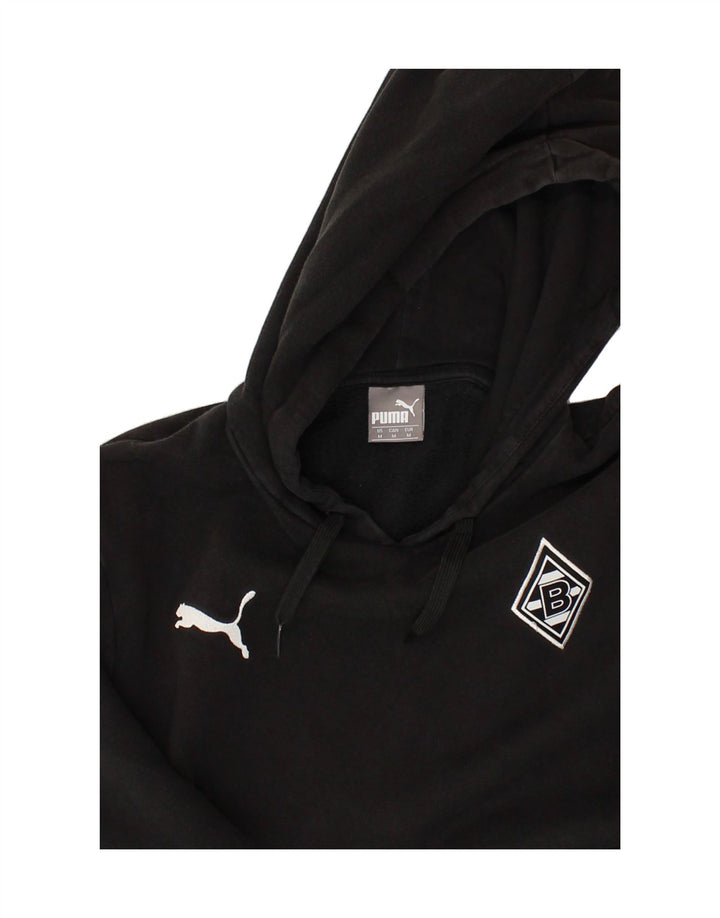 PUMA Mens Hoodie Jumper Medium Black Cotton Vintage Puma and Second-Hand Puma from Messina Hembry 