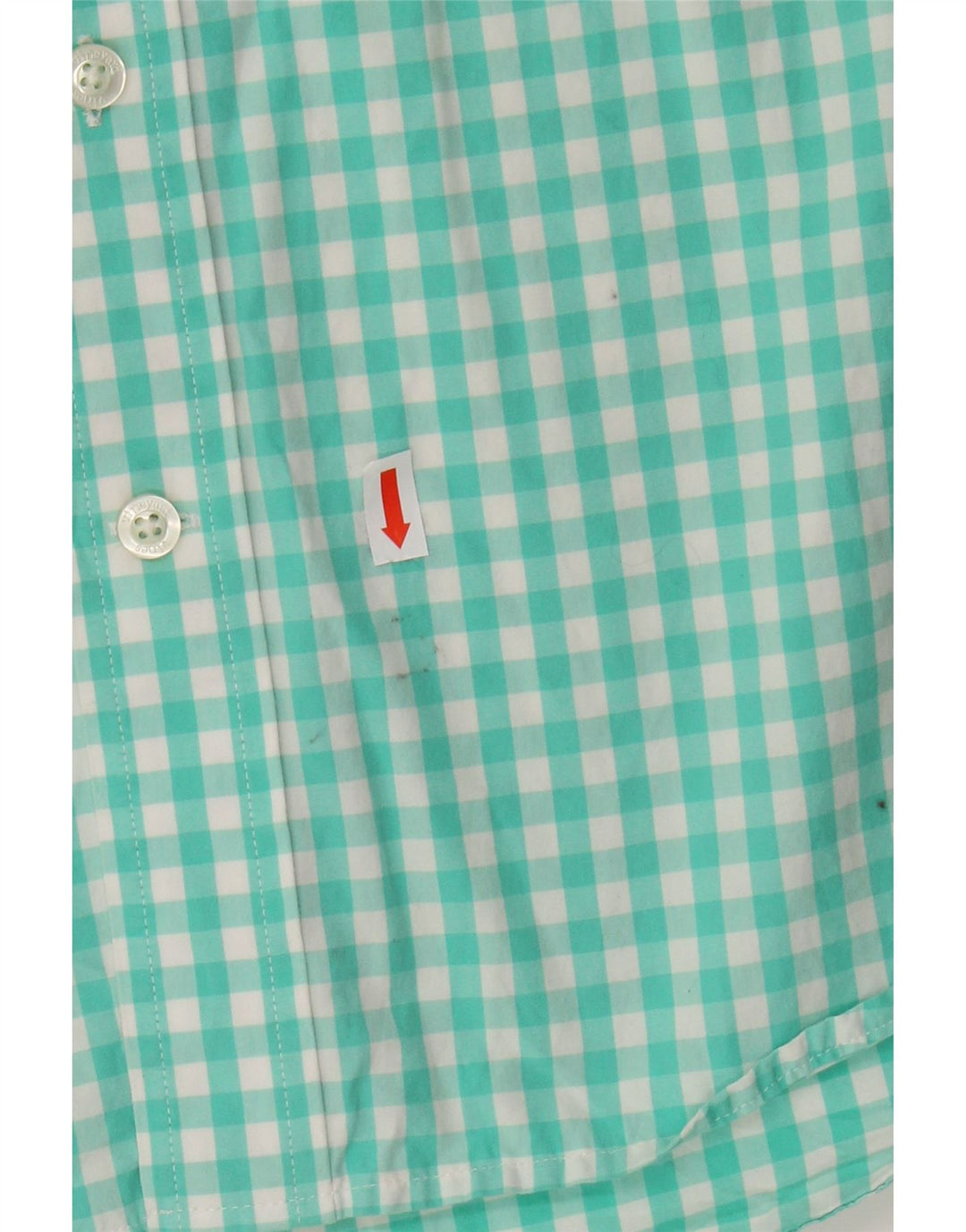 VINEYARD VINES Camisa ajustada para hombre de algodón a cuadros color turquesa medio