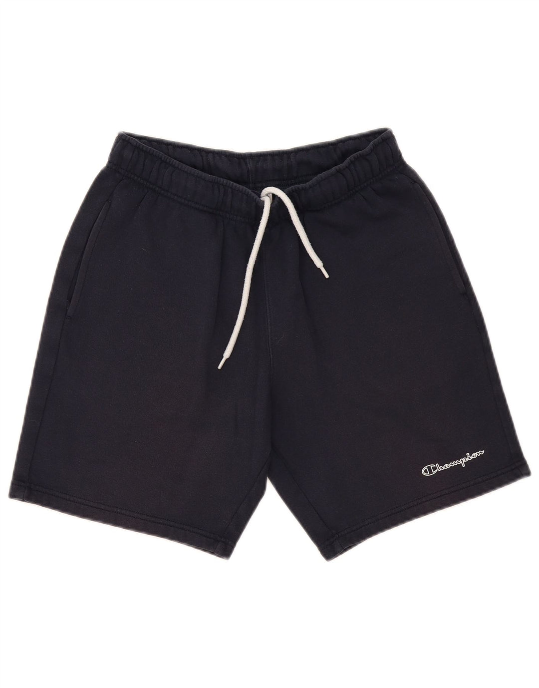 CHAMPION Pantalones cortos deportivos para hombre de algodón azul marino mediano