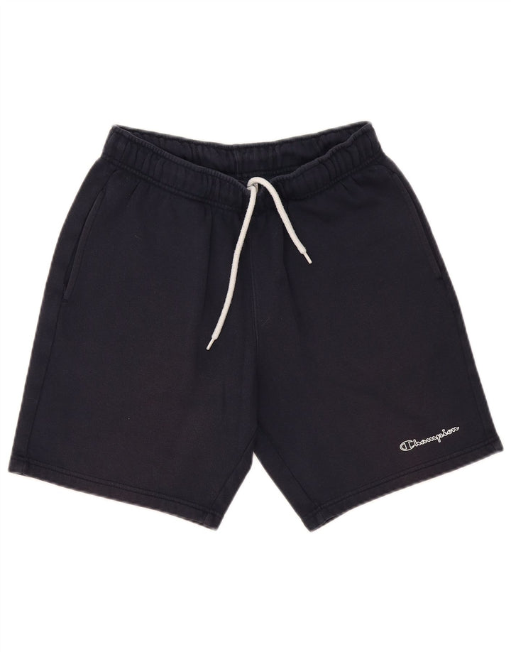 CHAMPION Pantalones cortos deportivos para hombre de algodón azul marino mediano