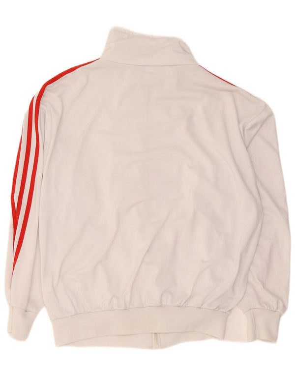 Adidas - Chaqueta de chándal holgada para hombre, talla 34/36, color blanco