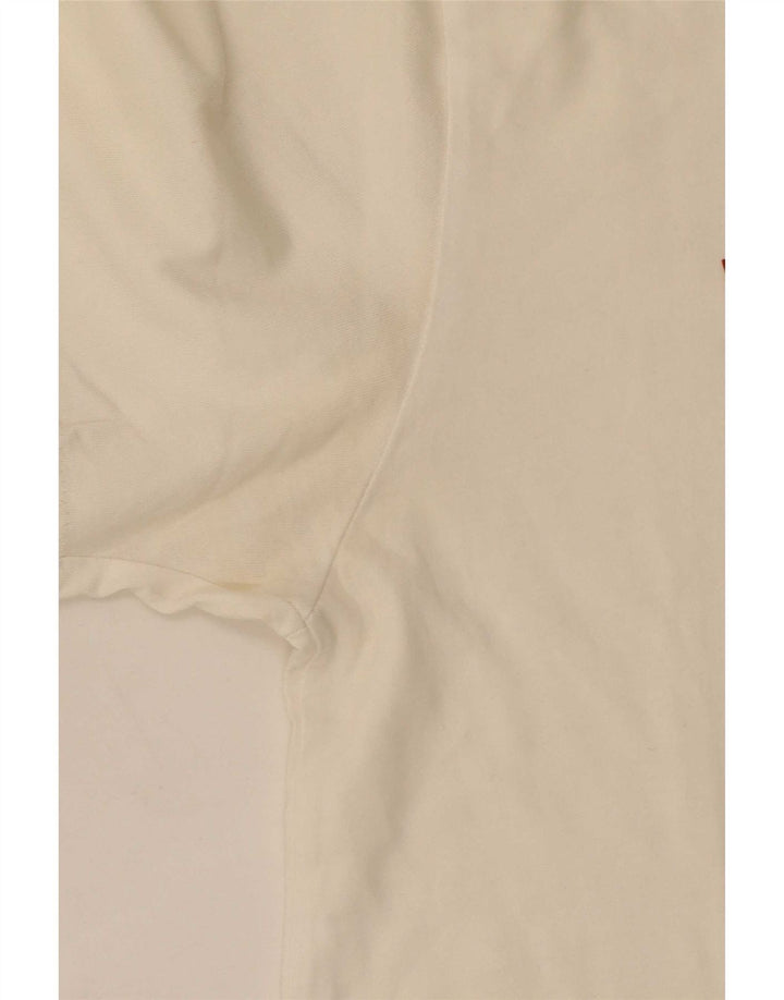 Levi's Camiseta gráfica para hombre Top Small White Cotton