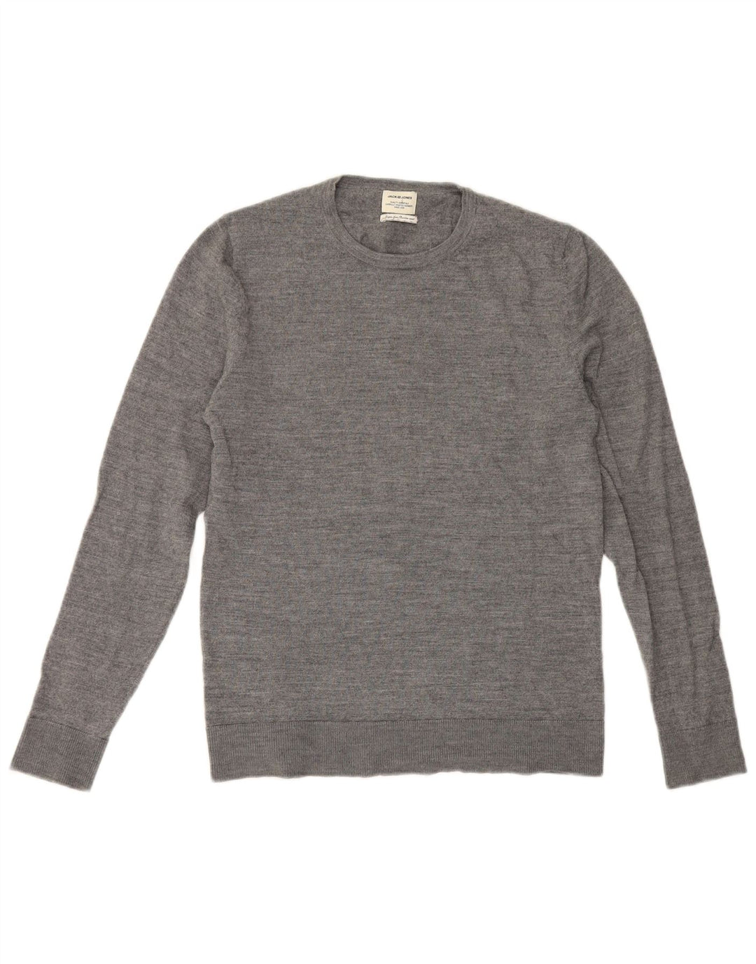 Jack & Jones Jersey De Cuello Redondo De Lana Gris Medio Hombre