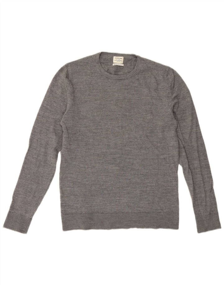 Jack & Jones Jersey De Cuello Redondo De Lana Gris Medio Hombre