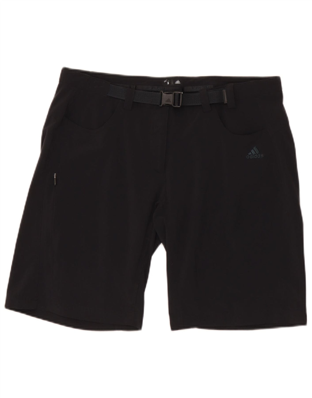 Adidas - Pantalones cortos cargo para mujer, talla 40, talla grande, W34, nailon negro
