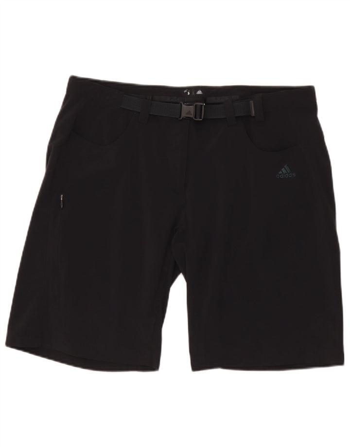 Adidas - Pantalones cortos cargo para mujer, talla 40, talla grande, W34, nailon negro