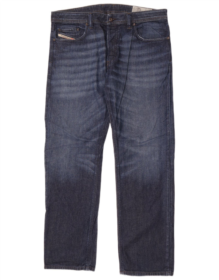 Diesel Vaqueros Rectos Hombre W36 L32 Algodón Azul
