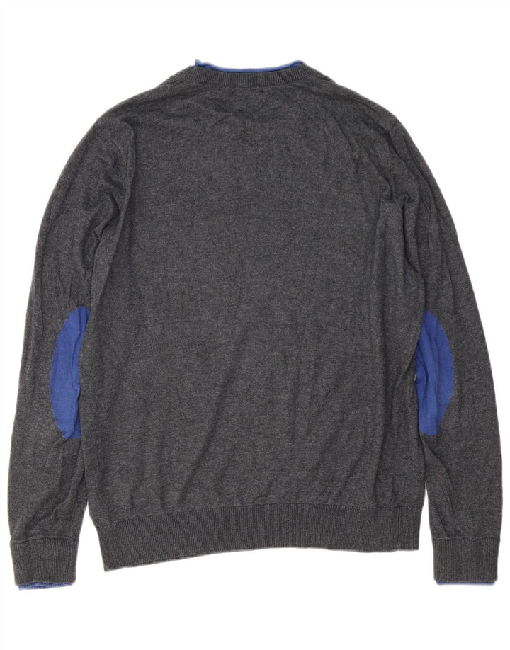 Jersey De Cuello Redondo Gas Hombre Gris Medio Algodón