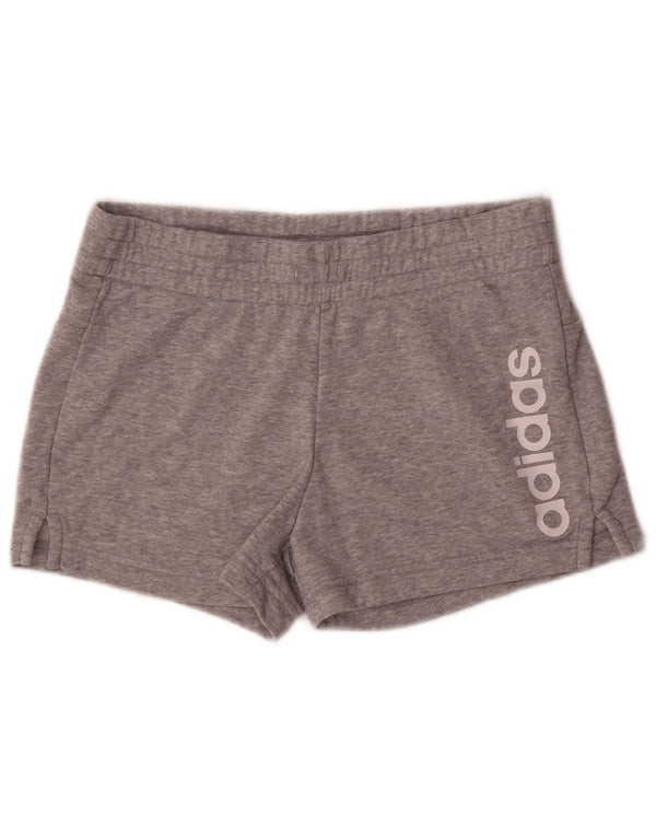 Adidas Pantalones cortos deportivos gráficos para mujer Reino Unido 8/10 Pequeño Gris Algodón