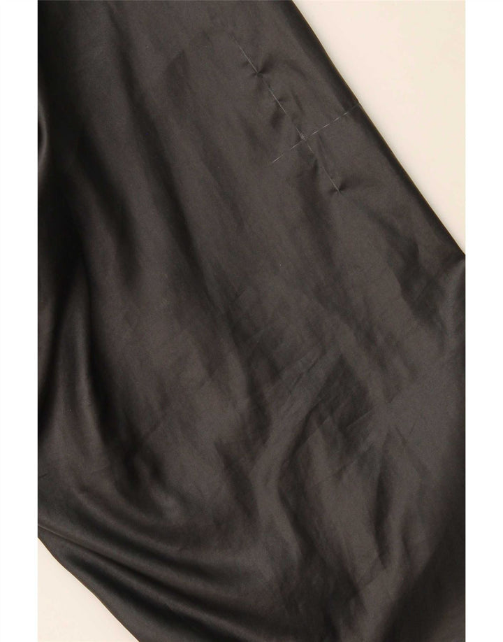 Vintage hombres chándal top chaqueta grande negro colorblock algodón