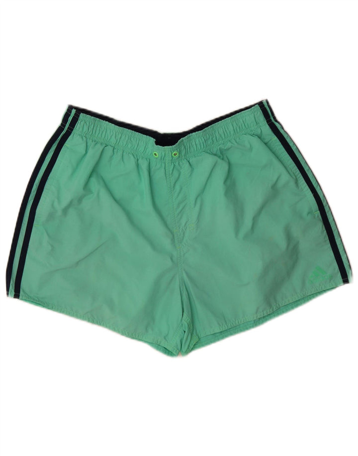 Adidas Hombre Bañador Corto Grande Verde Poliamida