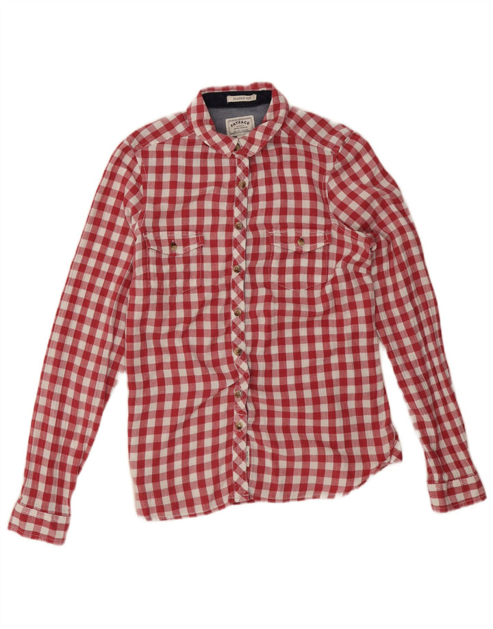 Camisa de franela de ajuste clásico para mujer de Fat Face UK 40 Medium Red Gingham