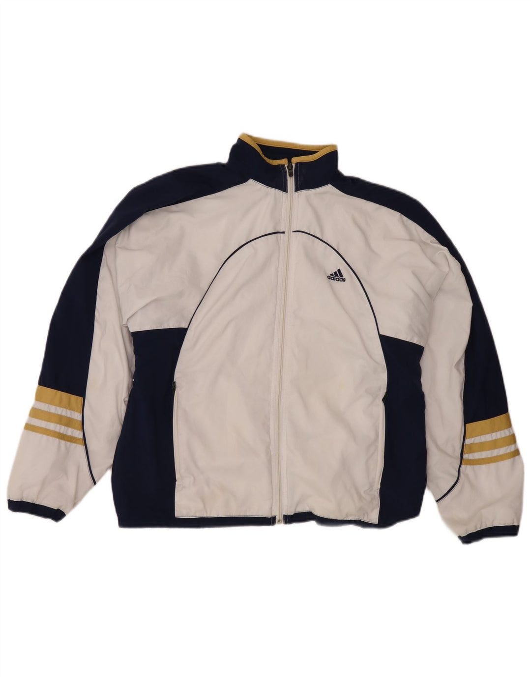 Adidas - Chaqueta de chándal para mujer, talla 40, talla grande, color blanco
