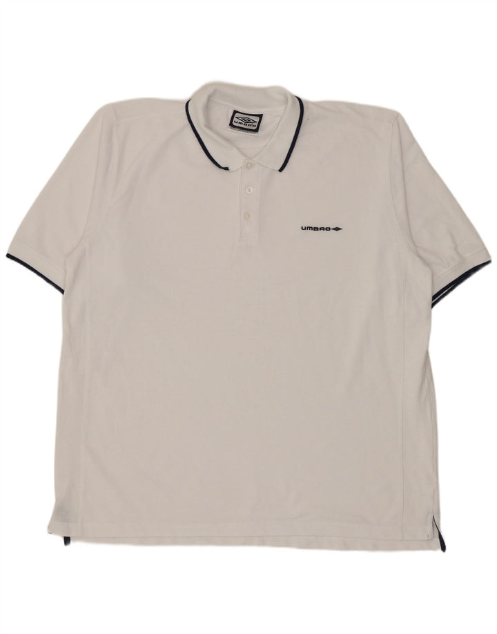 Polo Umbro Hombre XL Blanco Poliéster
