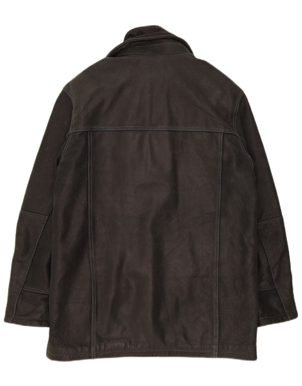 Scandianavia Chaqueta de cuero para hombre UK 36 Small Grey