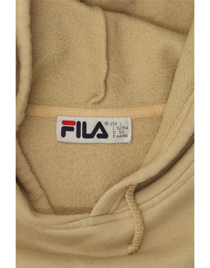 FILA - Sudadera con capucha para hombre, talla grande, color beige