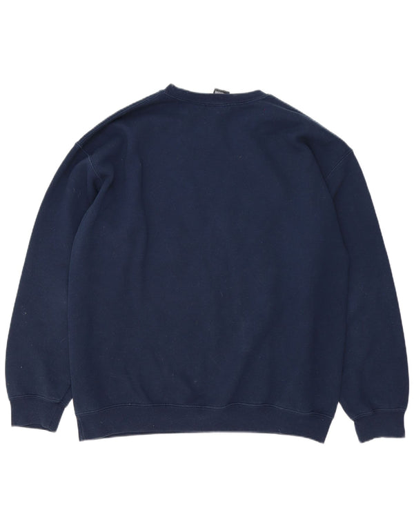 Majestic Mens New York Yankees Graphic Sudadera Jumper Grande Azul Marino