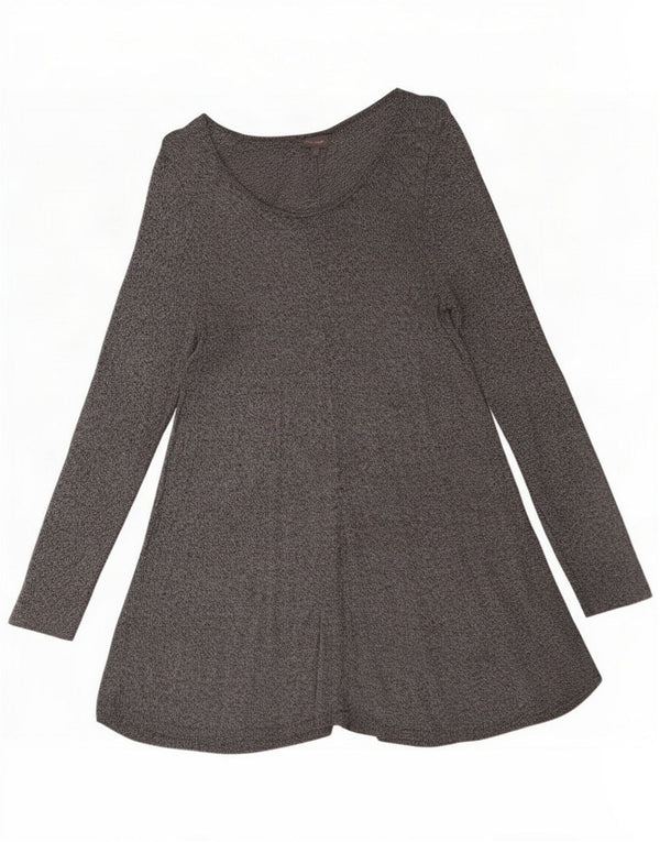 Phase Eight Vestido tipo jersey de manga larga para mujer UK 44 Gris medio moteado