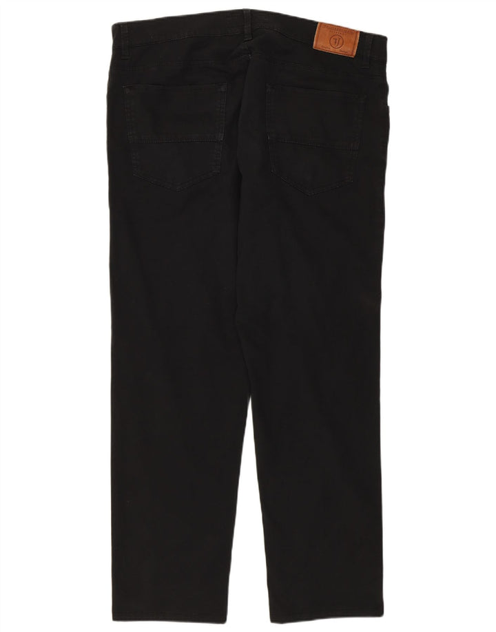 Trussardi Vaqueros rectos para hombre IT 51 Large W37 L28 Negro