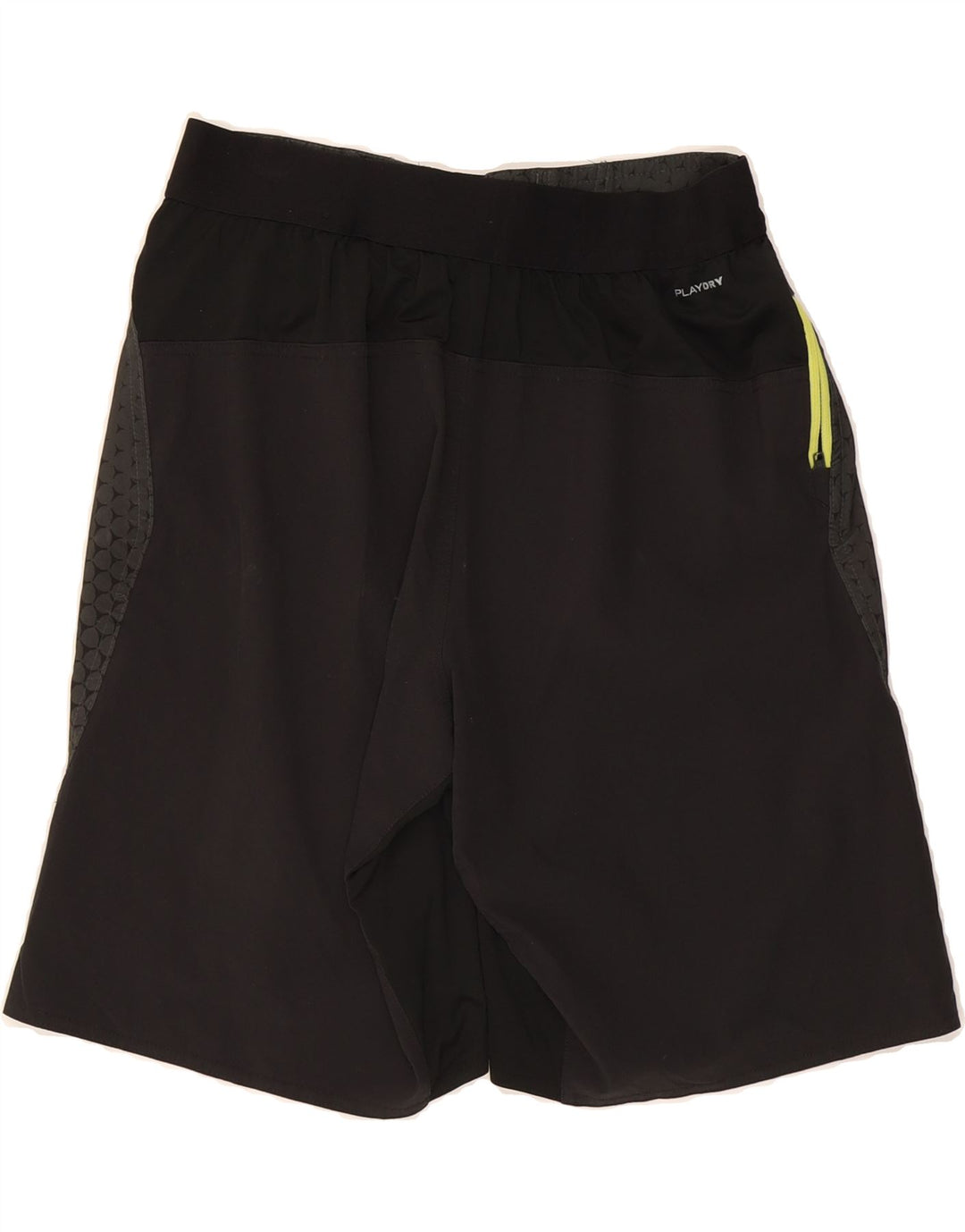 REEBOK Mens Graphic Swimming Shorts Small  Grey Houndstooth Polyester Vintage Reebok and Second-Hand Reebok from Messina Hembry 