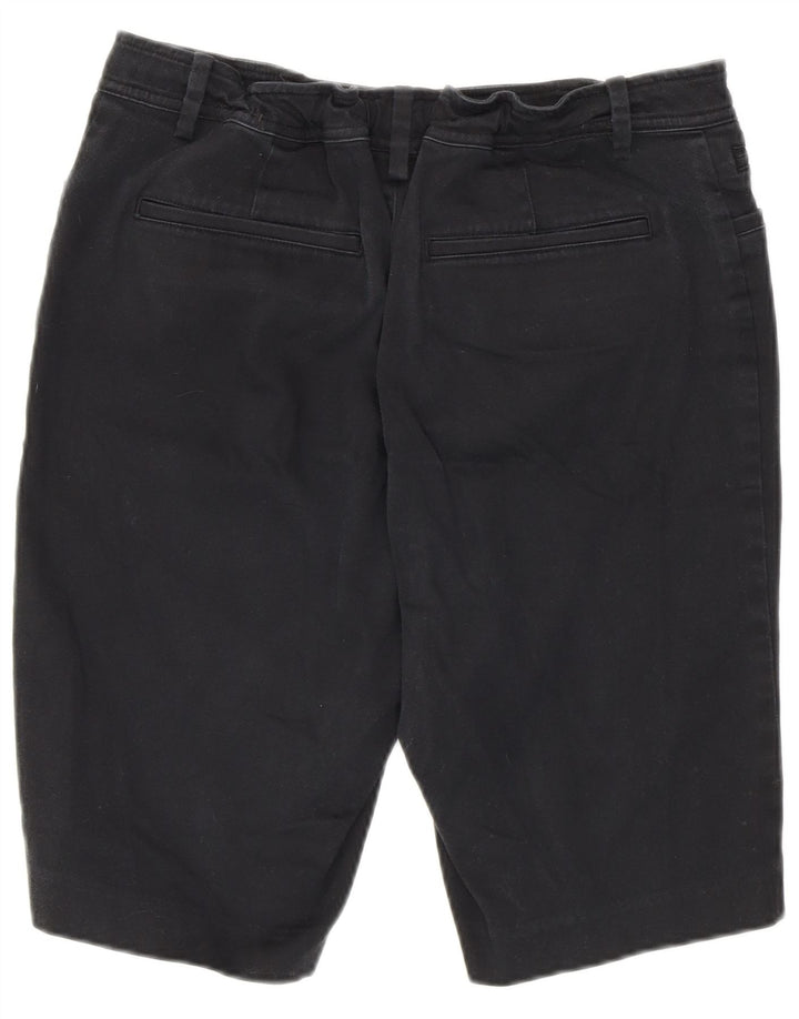Ralph Lauren Bermudas para mujer US 8 mediano W30 algodón negro