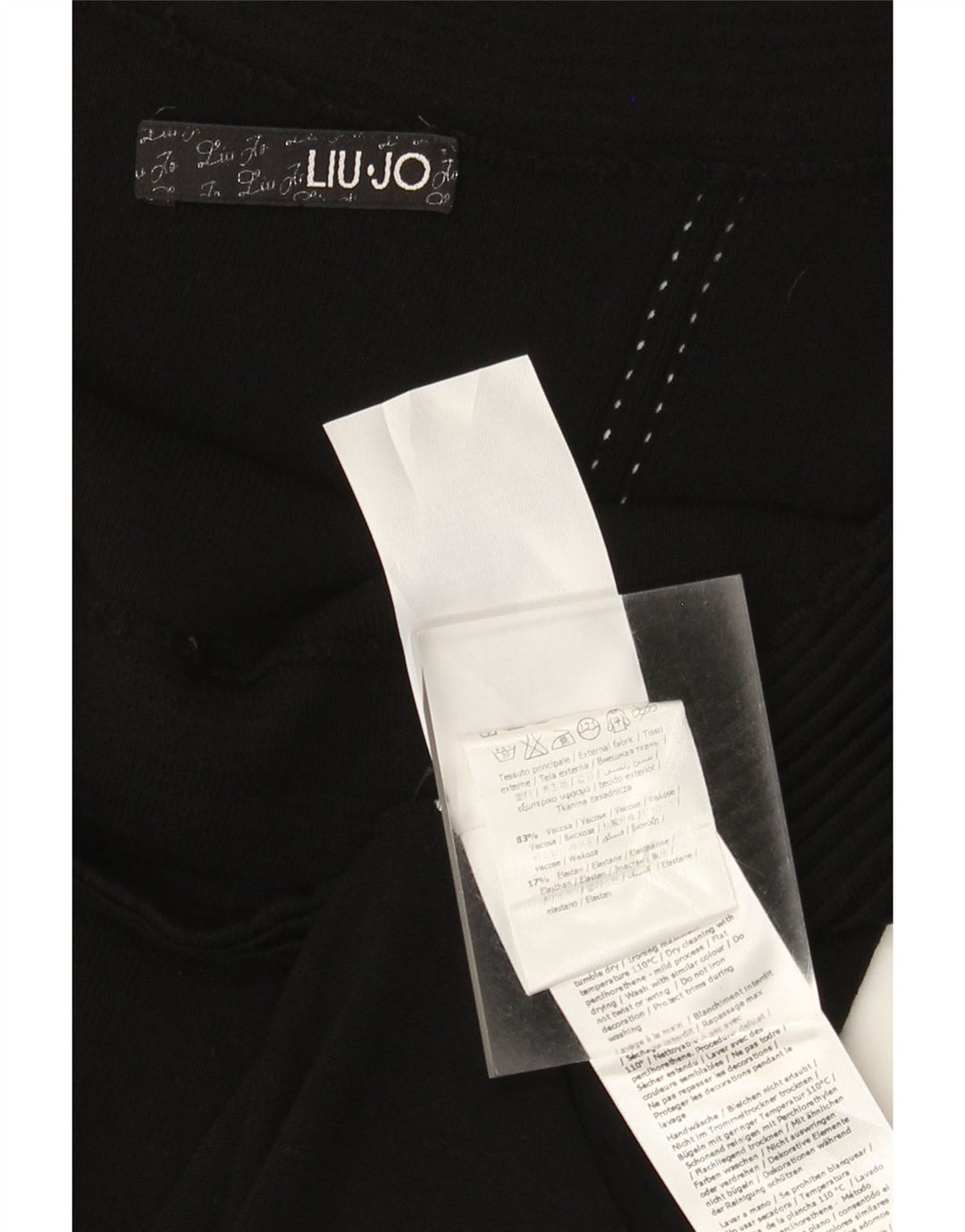 Vestido Liu Jo Mujer Con Hombros Descubiertos IT 44 Viscosa Negra Mediana