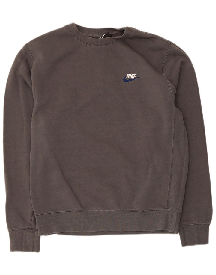 Nike Hombre Sudadera Jumper Small Gris Algodón