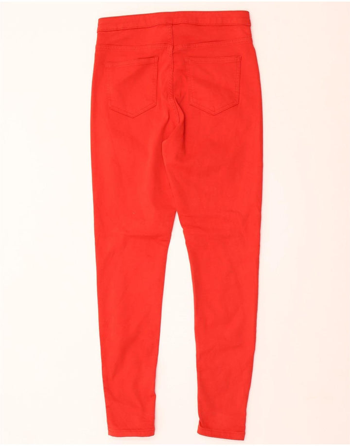 Marks & Spencer Pantalones Casuales para Mujer UK 14 Medium W30 L31 Rojo
