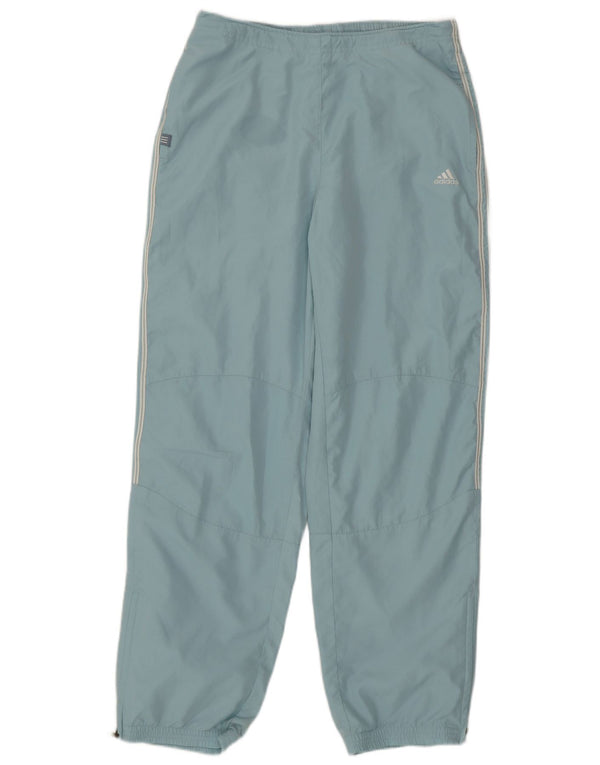 Adidas - Pantalón cortavientos para mujer (talla 40), color azul medio, poliéster