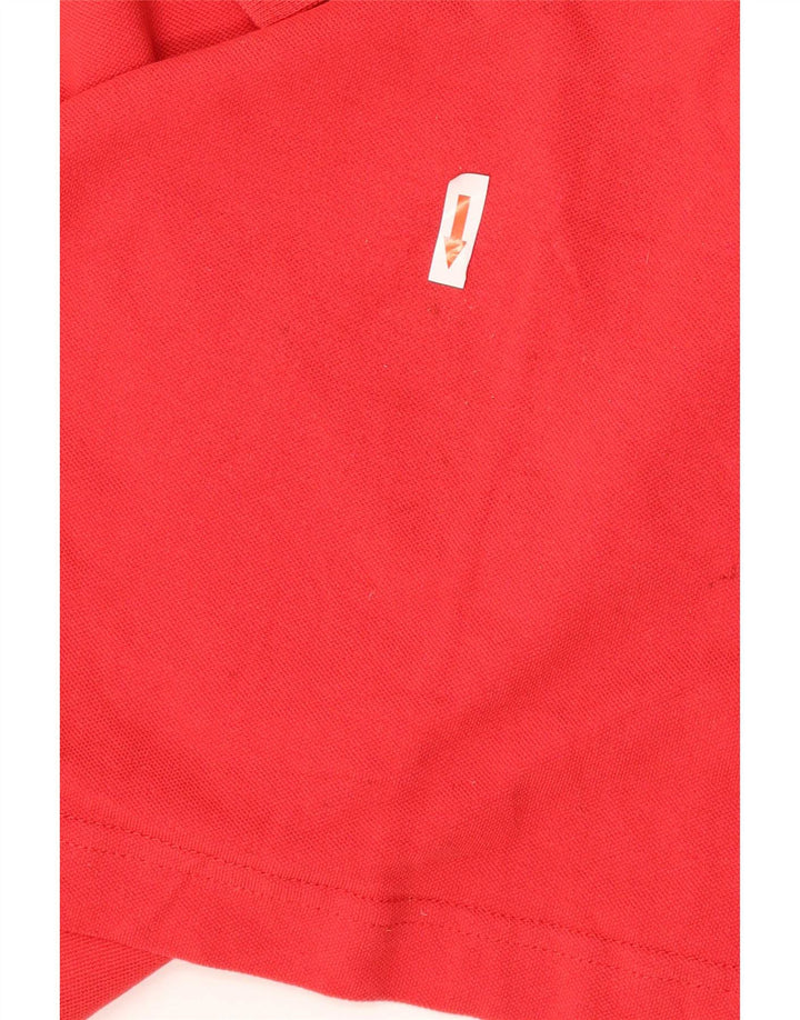 Kappa Polo Hombre Grande Rojo Algodón