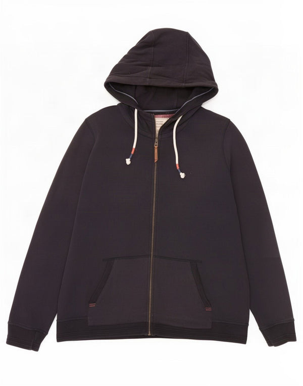 Fat Face Sudadera con capucha y cremallera para mujer UK 40 XL Algodón azul marino