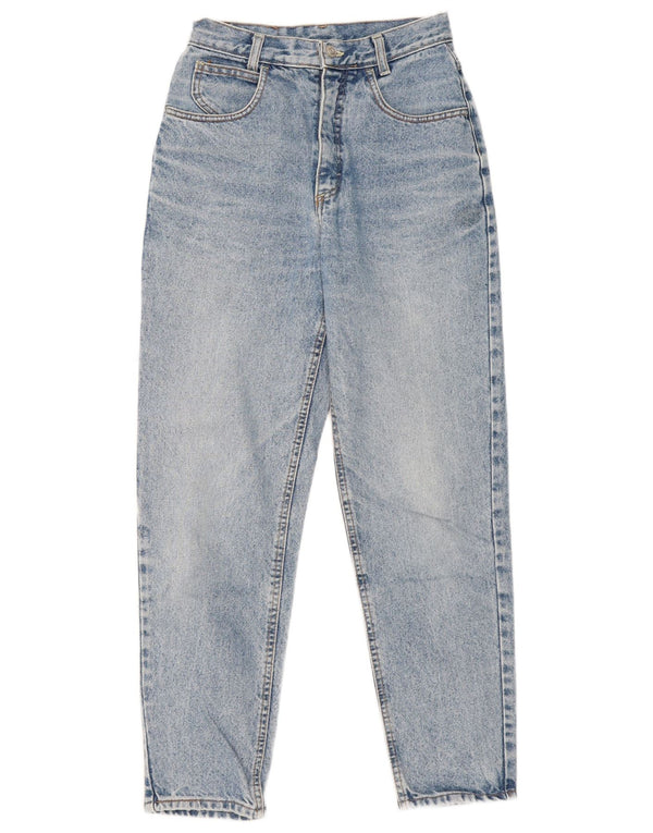 Fordocks Jeans cónicos de cintura alta para mujer IT 42 Medium W26 L27 Algodón azul