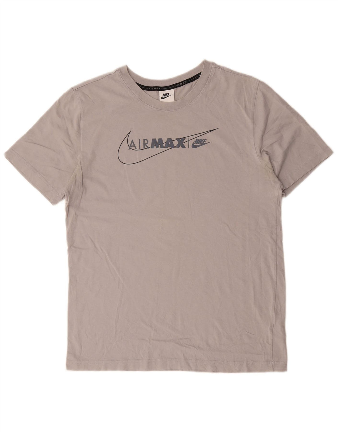 Camiseta Nike Air Max Graphic para hombre, parte superior de algodón gris medio