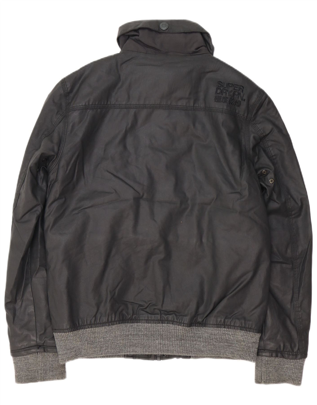 SUPERDRY Chaqueta bomber para hombre UK 40 Large Poliéster negro