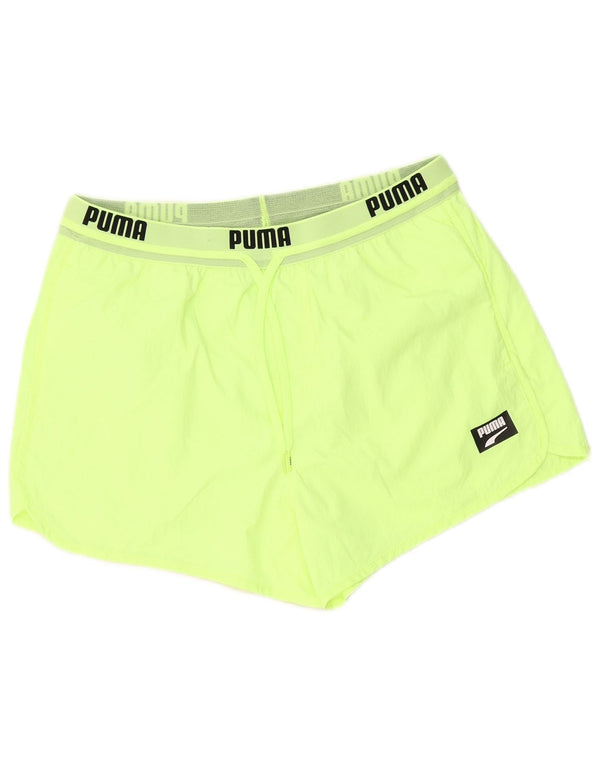 Pantalones Cortos Deportivos Gráficos De Poliamida Verde Medio Hombre