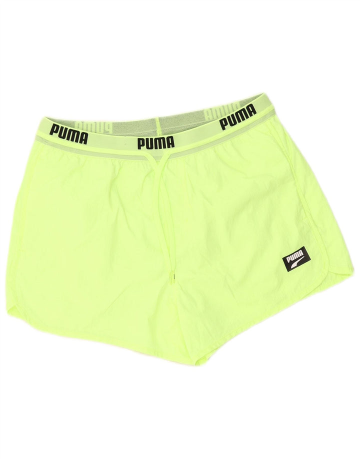 Pantalones Cortos Deportivos Gráficos De Poliamida Verde Medio Hombre