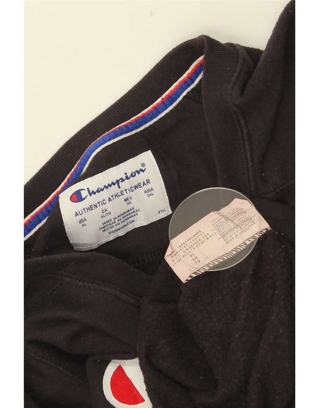 Champion Sudadera Gráfica para Mujer Jersey UK 18 XL Poliéster Negro