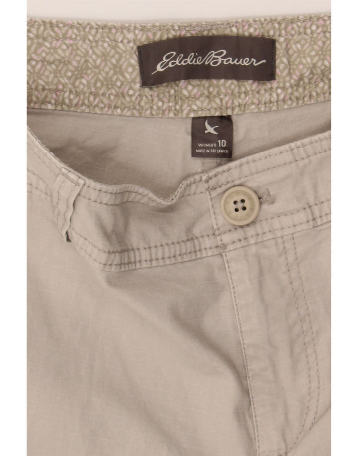 EDDIE BAUER Womens Cargo Shorts US 10 Large W34 Grey Cotton Vintage Eddie Bauer and Second-Hand Eddie Bauer from Messina Hembry 