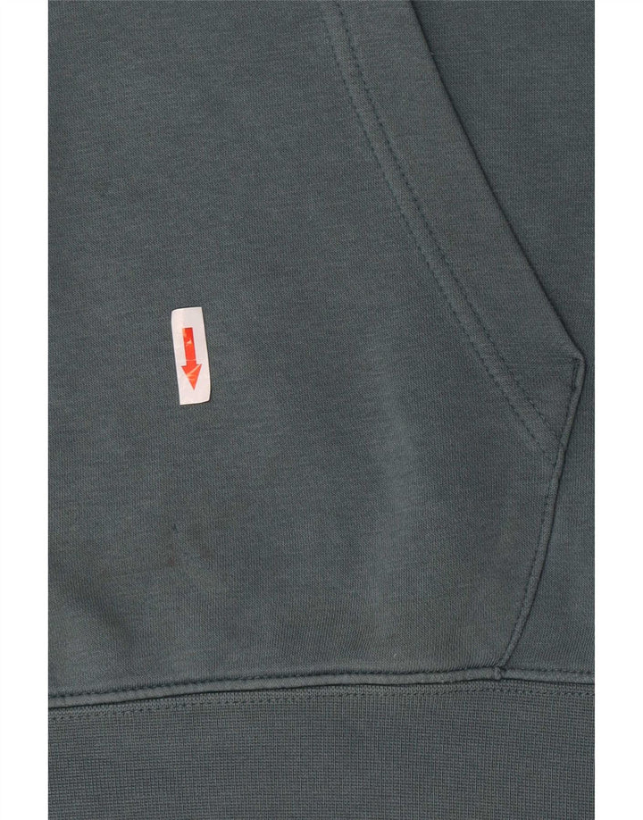 Nike Jersey con capucha para hombre, talla pequeña, algodón azul