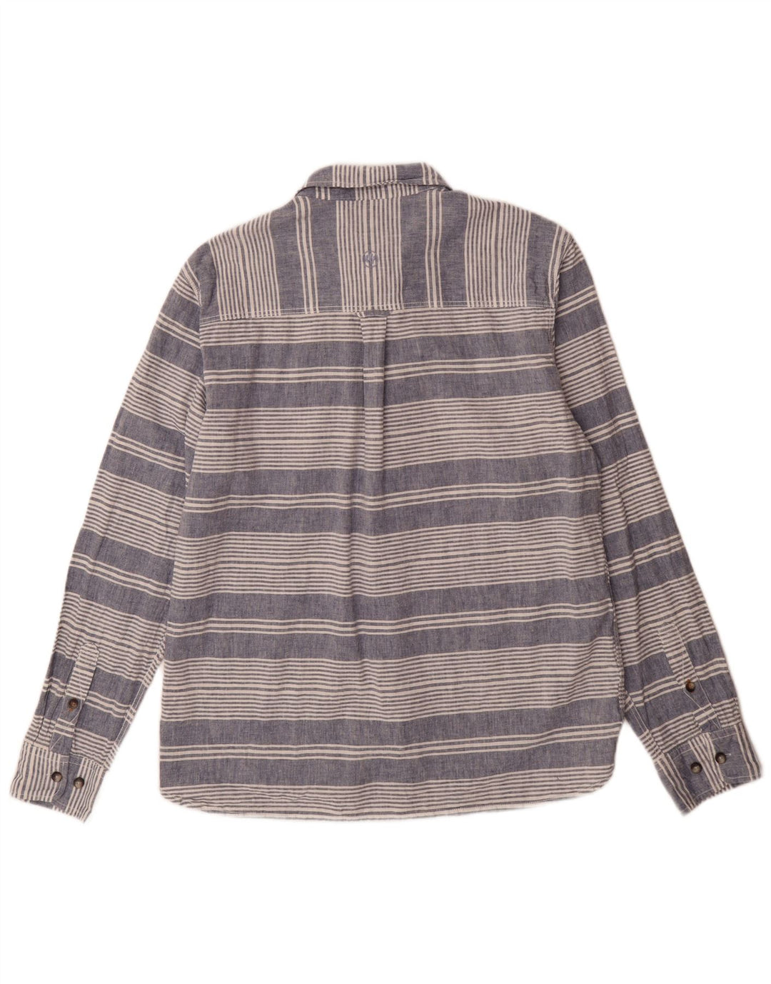 Camisa de corte estándar para hombre de Fat Face, talla grande, de lino a rayas azules