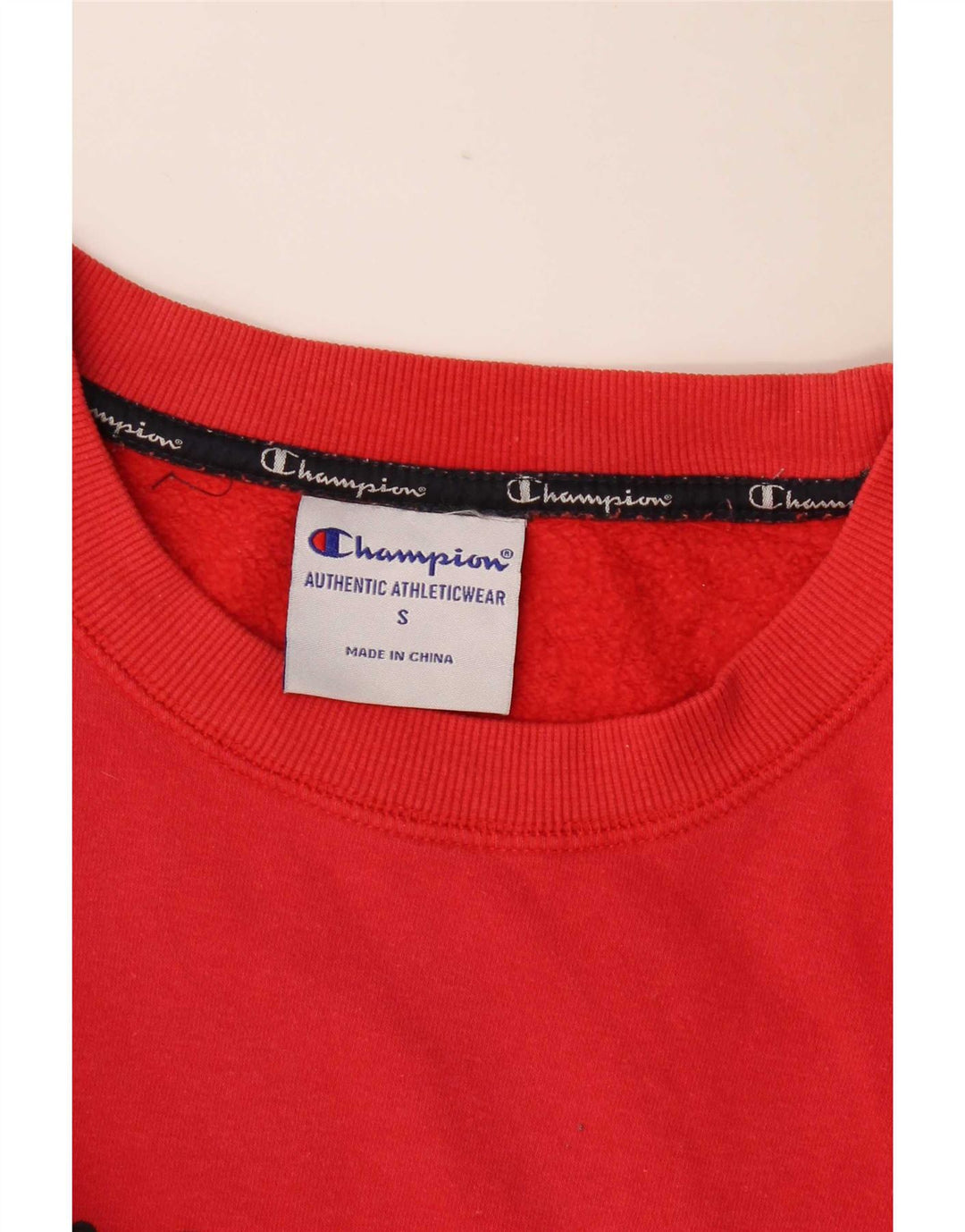 Champion Sudadera Gráfica para Hombre Jersey Pequeño Algodón Rojo