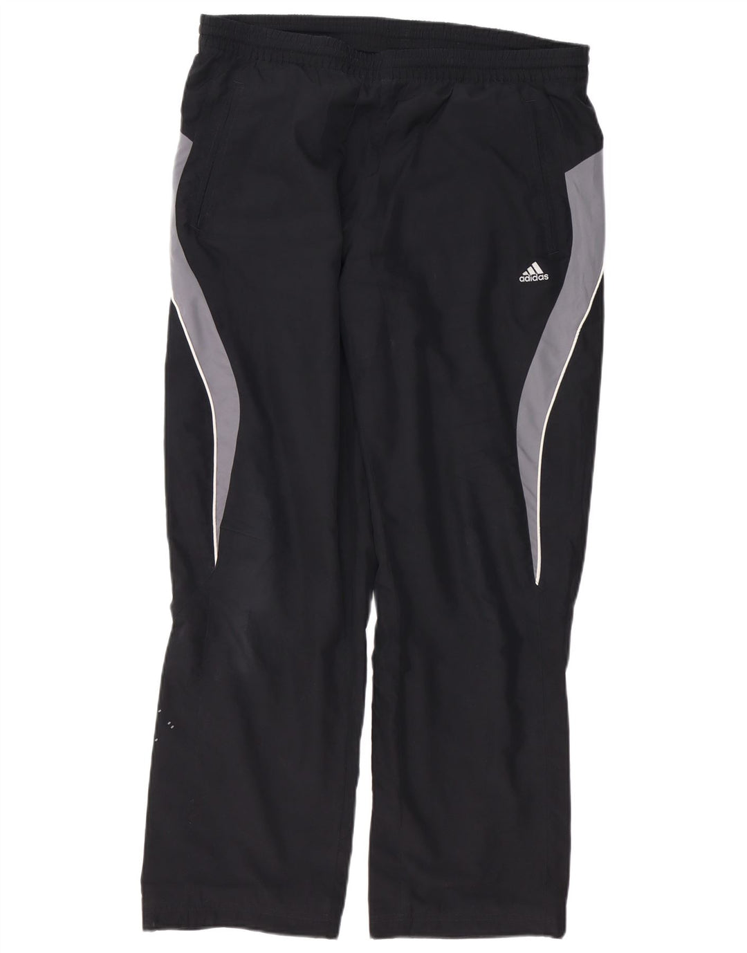 ADIDAS Pantalón de chándal para hombre Grande Negro Colorblock Poliéster