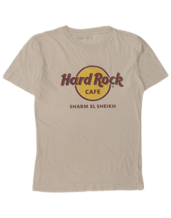 Hard Rock Cafe Hombres Sharm El Sheikh Graphic Camiseta Top Pequeño Blanco