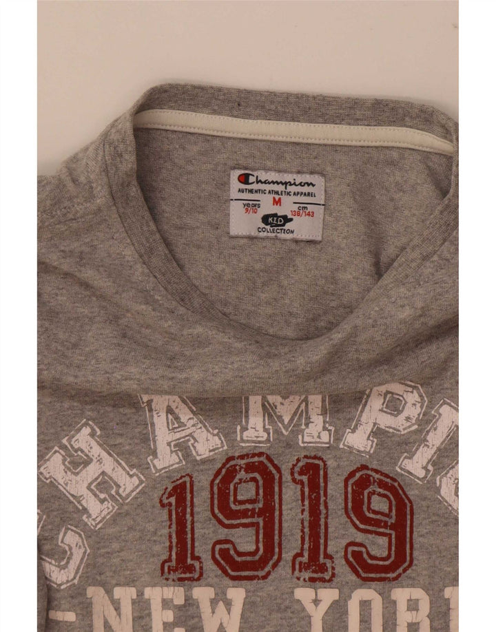 Champion Camiseta gráfica para niños 9-10 años Gris medio moteado