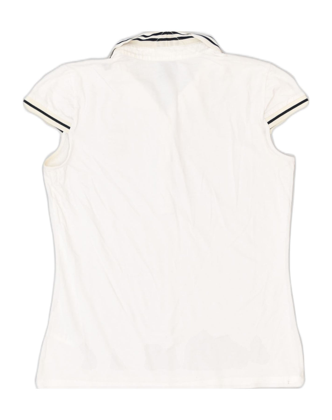 MARINA YACHTING Womens Oversized Polo Shirt UK 16 arge White Cotton | Vintage Marina Yachting | Thrift | Second-Hand Marina Yachting | Used Clothing | Messina Hembry 