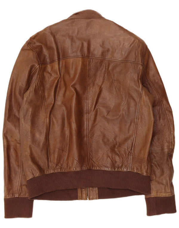 Conbipel Chaqueta de cuero para hombre IT 54 2XL Cuero marrón