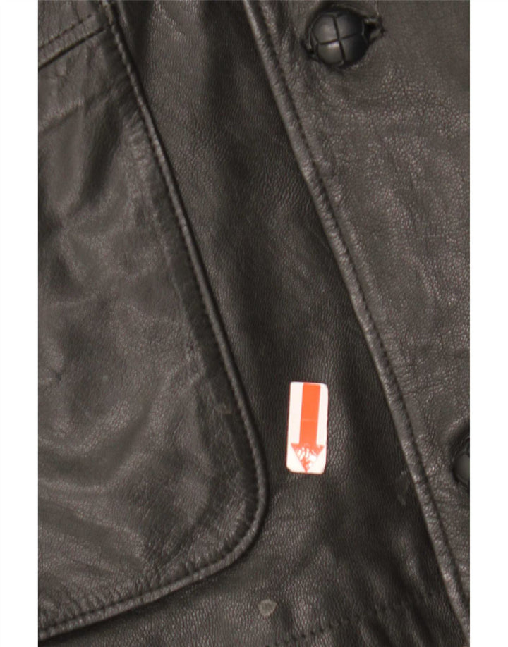 CLASSIC Chaqueta de cuero para hombre UK 41/43 Large Black