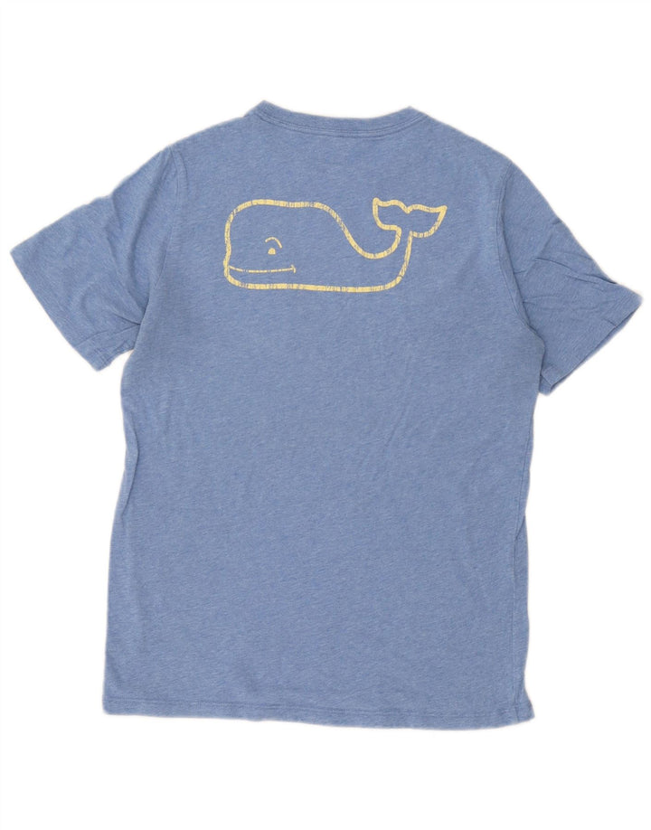 Vineyard Vines Camiseta gráfica para mujer Top grande de algodón azul
