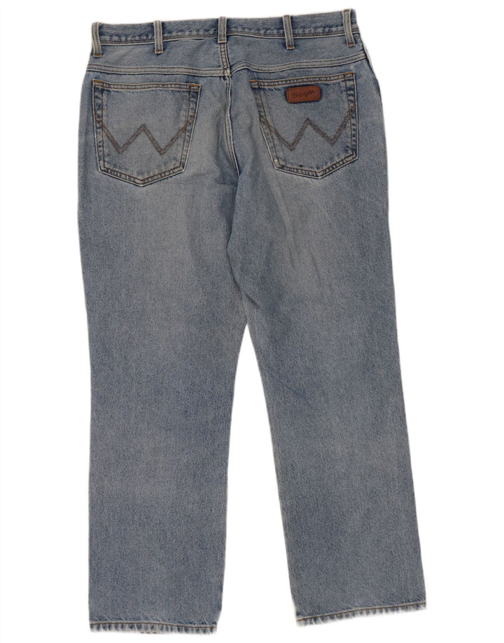 Wrangler Vaqueros rectos de corte regular para hombre W36 L30 Algodón azul
