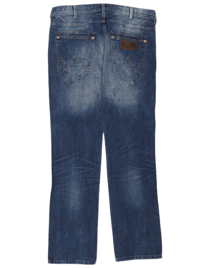 Wrangler Vaqueros rectos Crank para hombre W36 L34 Algodón azul